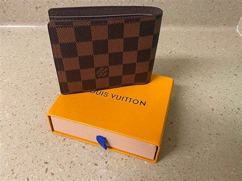 men louis vuitton brown checkered wallet|louis vuitton sarah wallet vintage.